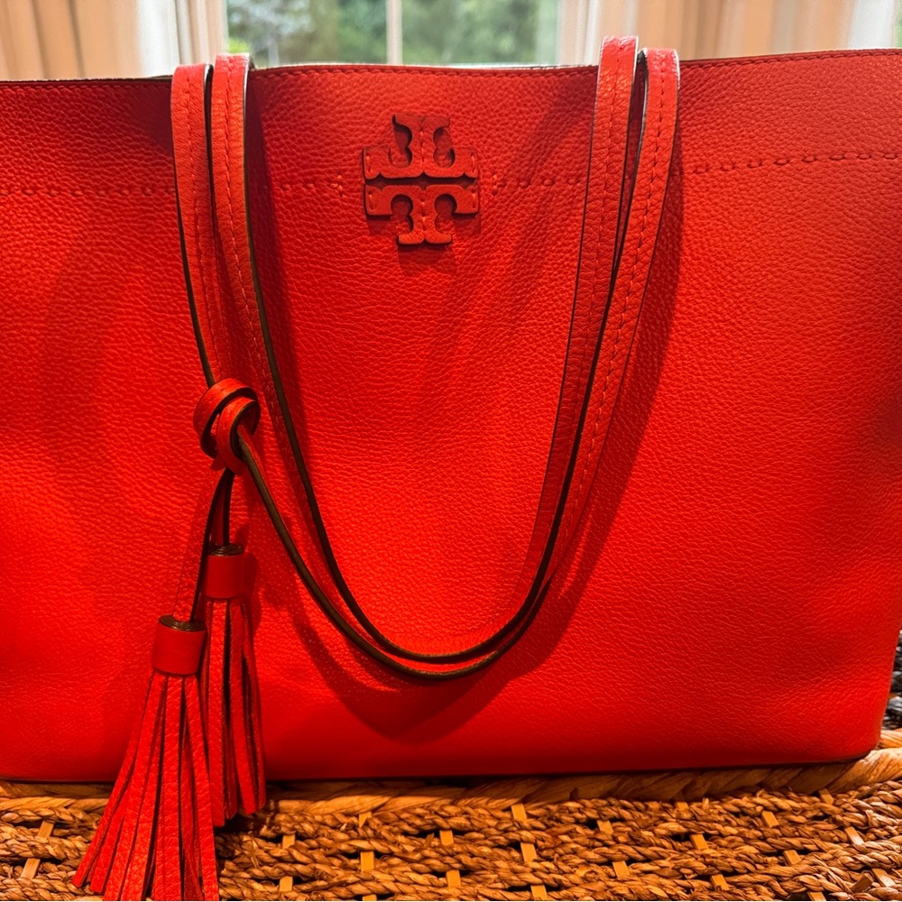 TORY BURCH MCGRAW TASSLE TOTE